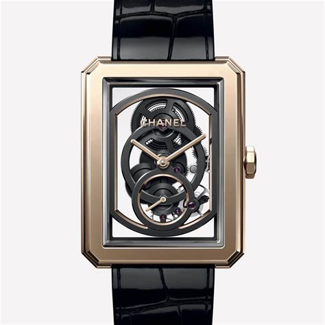 chanel boyfriend skeleton watch cost|chanel's exceptional skeleton.